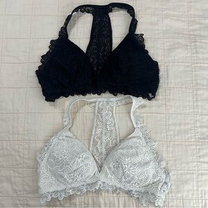 AE Aerie Lace Racerback Bralettes Size Small
